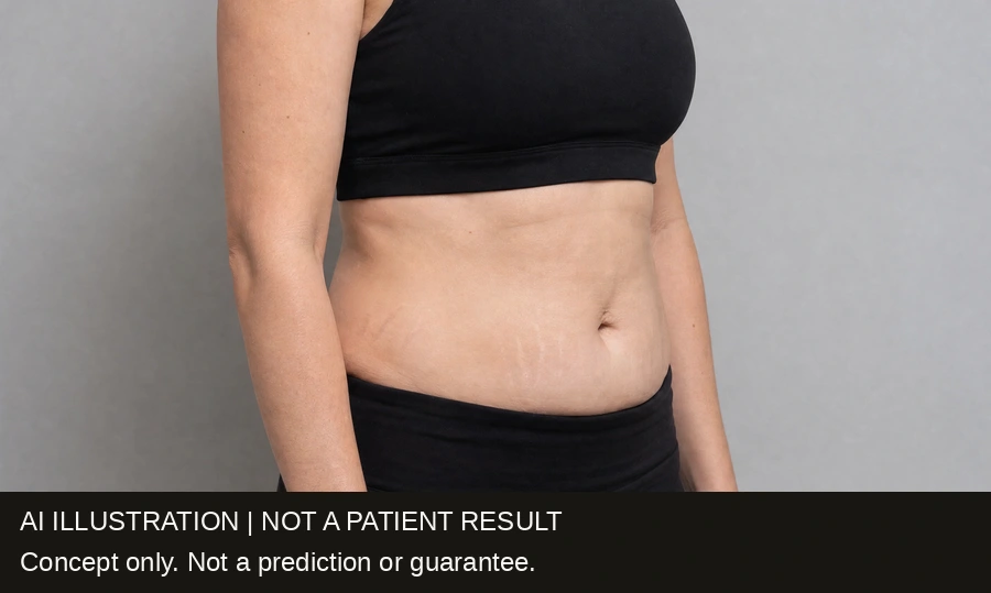 Modest refinement rather than a flat abdomen