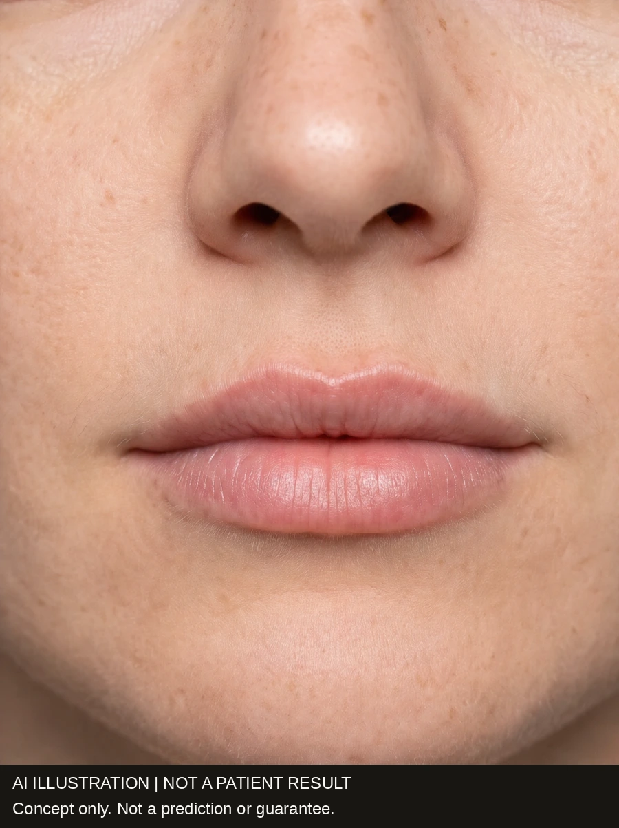 Subtle fullness with the original lip shape retained